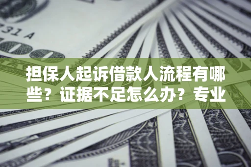 济南担保人起诉借款人流程有哪些？证据不足怎么办？专业律师解答