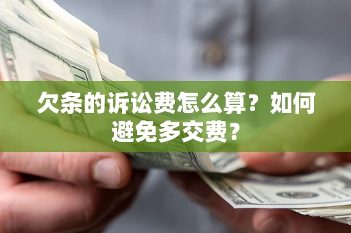 济南欠条的诉讼费怎么算？如何避免多交费？