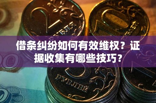 济南借条纠纷如何有效维权？证据收集有哪些技巧？