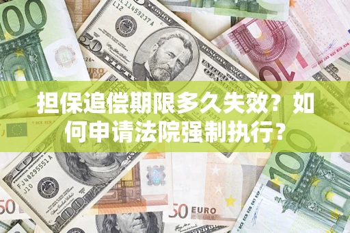 济南担保追偿期限多久失效？如何申请法院强制执行？