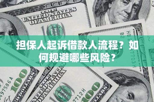 济南担保人起诉借款人流程？如何规避哪些风险？