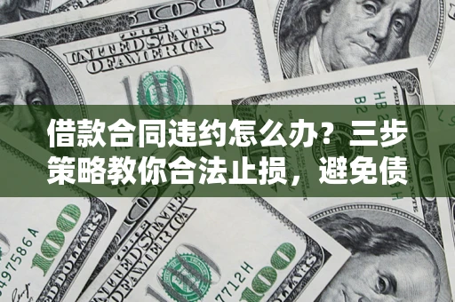 济南借款合同违约怎么办？三步策略教你合法止损，避免债务危机升级