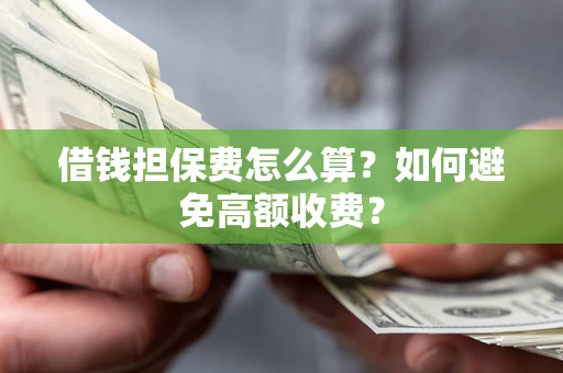 济南借钱担保费怎么算？如何避免高额收费？