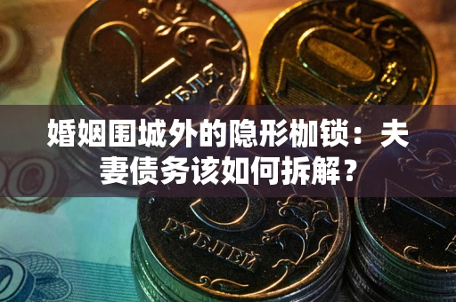 济南婚姻围城外的隐形枷锁：夫妻债务该如何拆解？