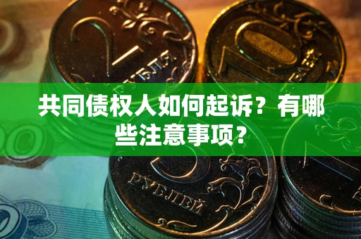 济南共同债权人如何起诉？有哪些注意事项？